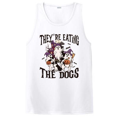 Theyre Eating The Dogs Halloween Cute Ghoul Ghost PosiCharge Competitor Tank