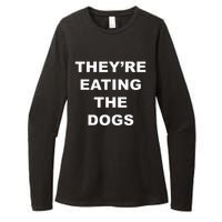 TheyRe Eating The Dogs Donald Trump Debate Quote Womens CVC Long Sleeve Shirt