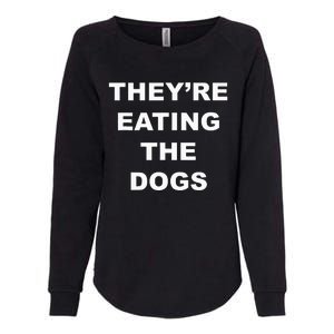 TheyRe Eating The Dogs Donald Trump Debate Quote Womens California Wash Sweatshirt