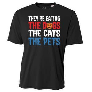 TheyRe Eating The Dogs The Cats The Pets Halloween Cooling Performance Crew T-Shirt