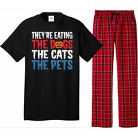 TheyRe Eating The Dogs The Cats The Pets Halloween Pajama Set