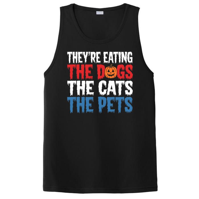 TheyRe Eating The Dogs The Cats The Pets Halloween PosiCharge Competitor Tank