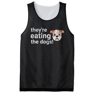 TheyRe Eating The Dogs Funny President Debate Trump Harris Mesh Reversible Basketball Jersey Tank