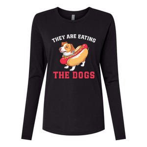 TheyRe Eating The Dogs Womens Cotton Relaxed Long Sleeve T-Shirt