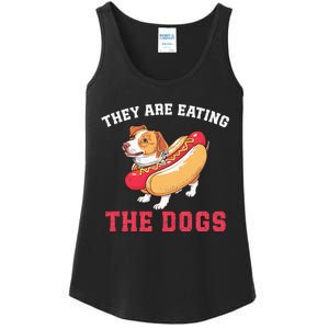 TheyRe Eating The Dogs Ladies Essential Tank