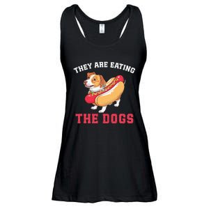 TheyRe Eating The Dogs Ladies Essential Flowy Tank