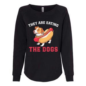 TheyRe Eating The Dogs Womens California Wash Sweatshirt