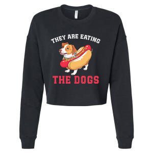 TheyRe Eating The Dogs Cropped Pullover Crew