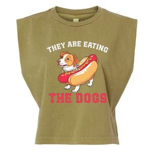 TheyRe Eating The Dogs Garment-Dyed Women's Muscle Tee