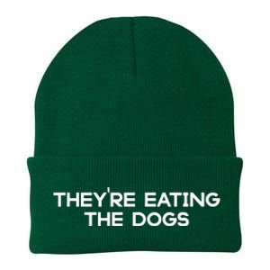 They’Re Eating The Dogs Funny Trump Harris Debate 2024 Knit Cap Winter Beanie