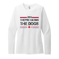 TheyRe Eating The Dogs Elections 2024 Democrat Republican Womens CVC Long Sleeve Shirt