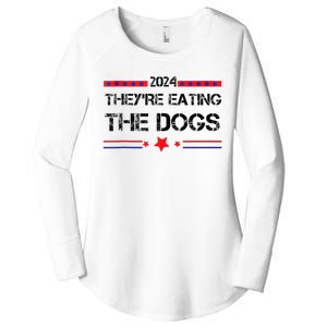 TheyRe Eating The Dogs Elections 2024 Democrat Republican Women's Perfect Tri Tunic Long Sleeve Shirt