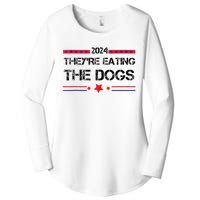 TheyRe Eating The Dogs Elections 2024 Democrat Republican Women's Perfect Tri Tunic Long Sleeve Shirt