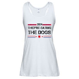 TheyRe Eating The Dogs Elections 2024 Democrat Republican Ladies Essential Flowy Tank