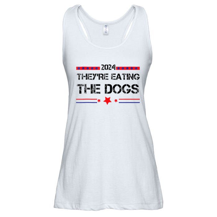 TheyRe Eating The Dogs Elections 2024 Democrat Republican Ladies Essential Flowy Tank