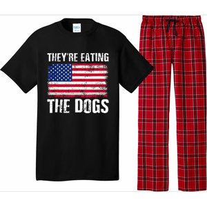 TheyRe Eating The Dogs Funny Election Voting 2024 Quote Pajama Set