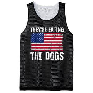 TheyRe Eating The Dogs Funny Election Voting 2024 Quote Mesh Reversible Basketball Jersey Tank