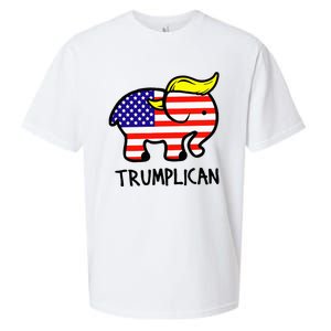 Trumplican Elephant TrumpFunny RepublicanUltra Maga 2024 Sueded Cloud Jersey T-Shirt