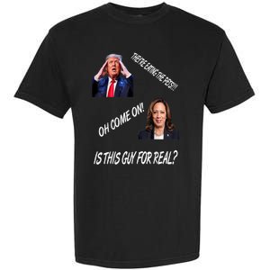 TheyRe Eating The Pets Funny Donald Trump Kamala Harris Garment-Dyed Heavyweight T-Shirt