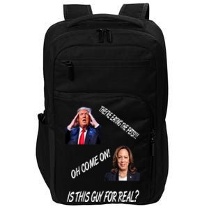 TheyRe Eating The Pets Funny Donald Trump Kamala Harris Impact Tech Backpack