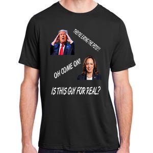 TheyRe Eating The Pets Funny Donald Trump Kamala Harris Adult ChromaSoft Performance T-Shirt