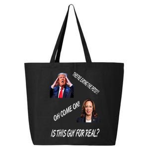 TheyRe Eating The Pets Funny Donald Trump Kamala Harris 25L Jumbo Tote