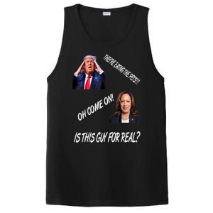 TheyRe Eating The Pets Funny Donald Trump Kamala Harris PosiCharge Competitor Tank