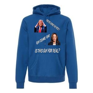 TheyRe Eating The Pets Funny Donald Trump Kamala Harris Premium Hoodie