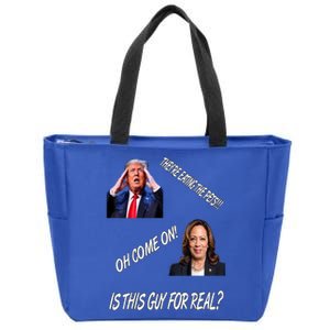 TheyRe Eating The Pets Funny Donald Trump Kamala Harris Zip Tote Bag