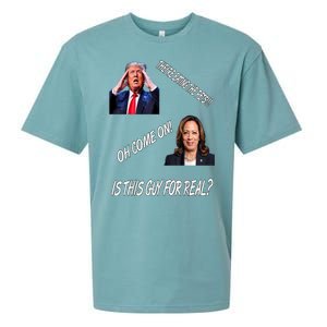 TheyRe Eating The Pets Funny Donald Trump Kamala Harris Sueded Cloud Jersey T-Shirt