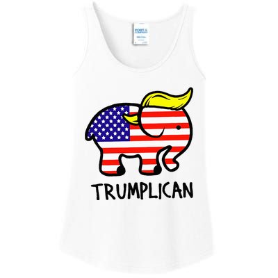 Trumplican Elephant TrumpFunny RepublicanUltra Maga 2024 Ladies Essential Tank