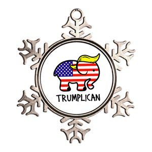 Trumplican Elephant TrumpFunny RepublicanUltra Maga 2024 Metallic Star Ornament