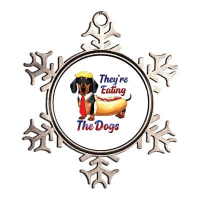 They’Re Eating The Dogs 2024 Retro Funny Metallic Star Ornament