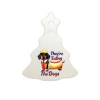 They’Re Eating The Dogs 2024 Retro Funny Ceramic Tree Ornament