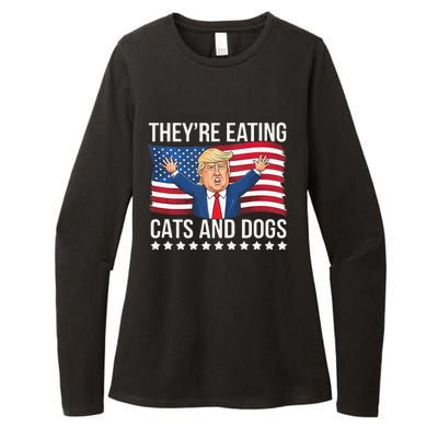 TheyRe Eating The Dogs They’Re Eating The Cats Womens CVC Long Sleeve Shirt