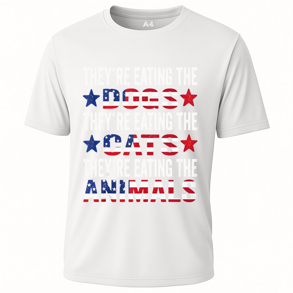 TheyRe Eating The Dogs TheyRe Eating The Cats And Animals Cooling Performance Crew T-Shirt