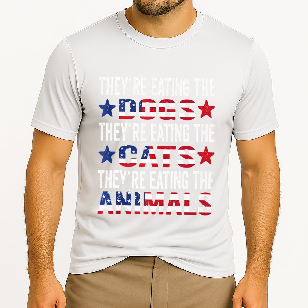 TheyRe Eating The Dogs TheyRe Eating The Cats And Animals Cooling Performance Crew T-Shirt