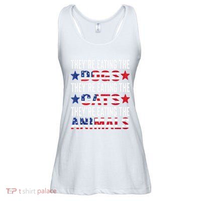 TheyRe Eating The Dogs TheyRe Eating The Cats And Animals Ladies Essential Flowy Tank