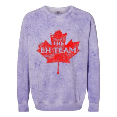 The EH Team Canada Funny Canadian Colorblast Crewneck Sweatshirt