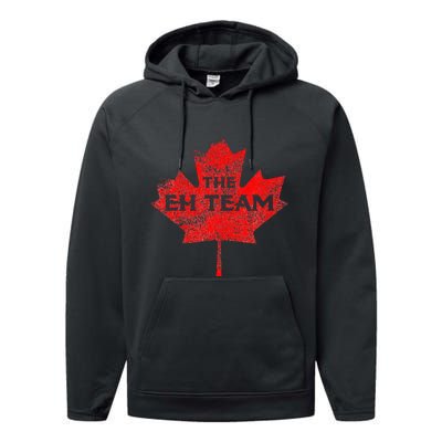 The EH Team Canada Funny Canadian Performance Fleece Hoodie