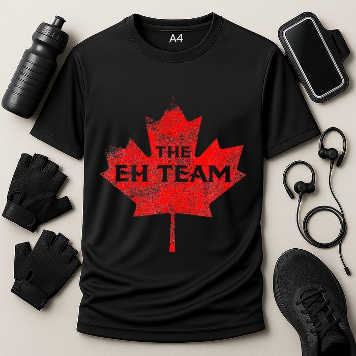 The EH Team Canada Funny Canadian Cooling Performance Crew T-Shirt