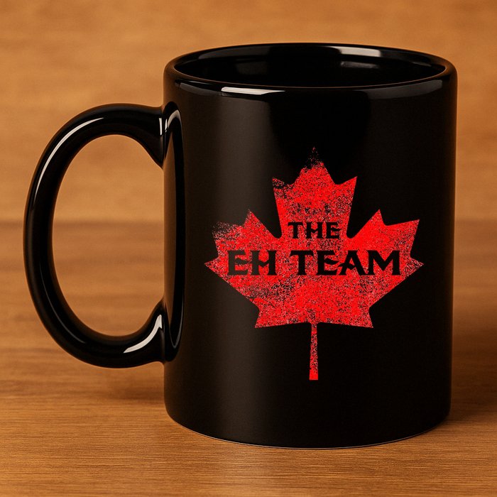 The EH Team Canada Funny Canadian 11oz C Handle Ceramic Mug