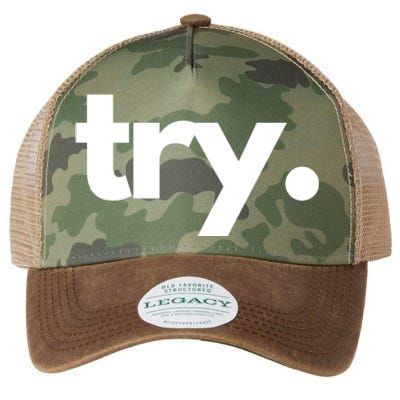 Try: Embrace The Power Of Effort And Perseverance Gift Legacy Tie Dye Trucker Hat