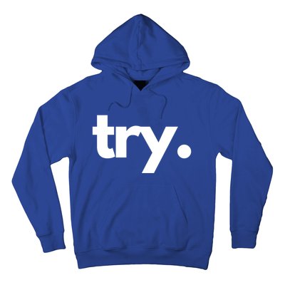 Try: Embrace The Power Of Effort And Perseverance Gift Hoodie