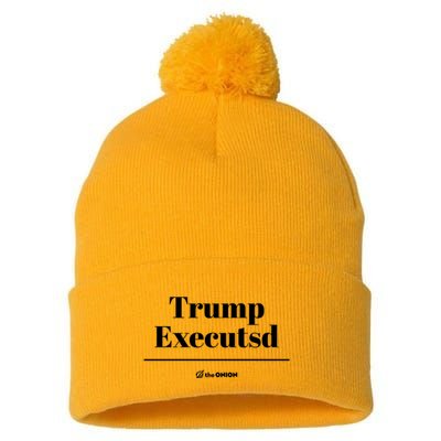 Trump Executed The Onion Pom Pom 12in Knit Beanie