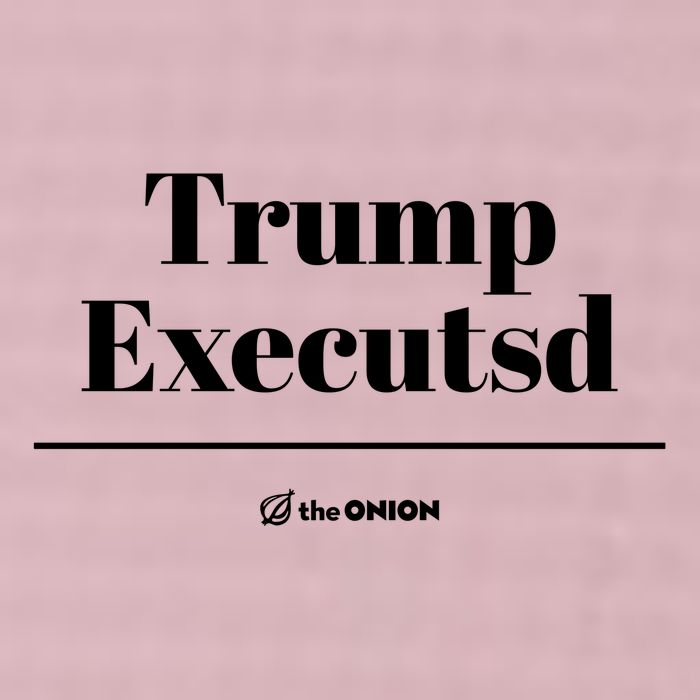 Trump Executed The Onion 25L Jumbo Tote