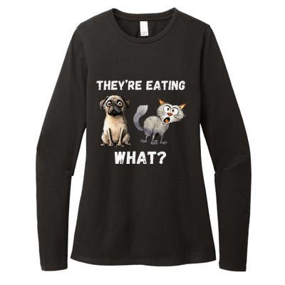 They’Re Eating The Dogs They’Re Eating The Cats The Pets Gift Womens CVC Long Sleeve Shirt