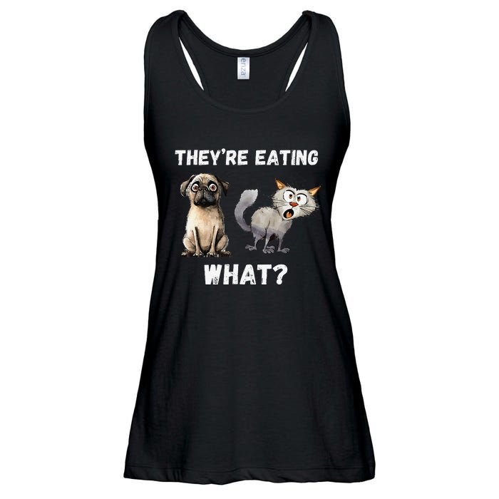 They’Re Eating The Dogs They’Re Eating The Cats The Pets Gift Ladies Essential Flowy Tank