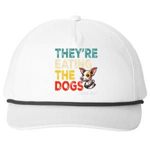 TheyRe Eating The Dogs Gift Snapback Five-Panel Rope Hat