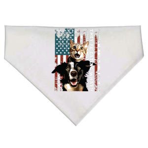 TheyRe Eating The Dogs Cats Pets Save Our Pets Trump Funny USA-Made Doggie Bandana